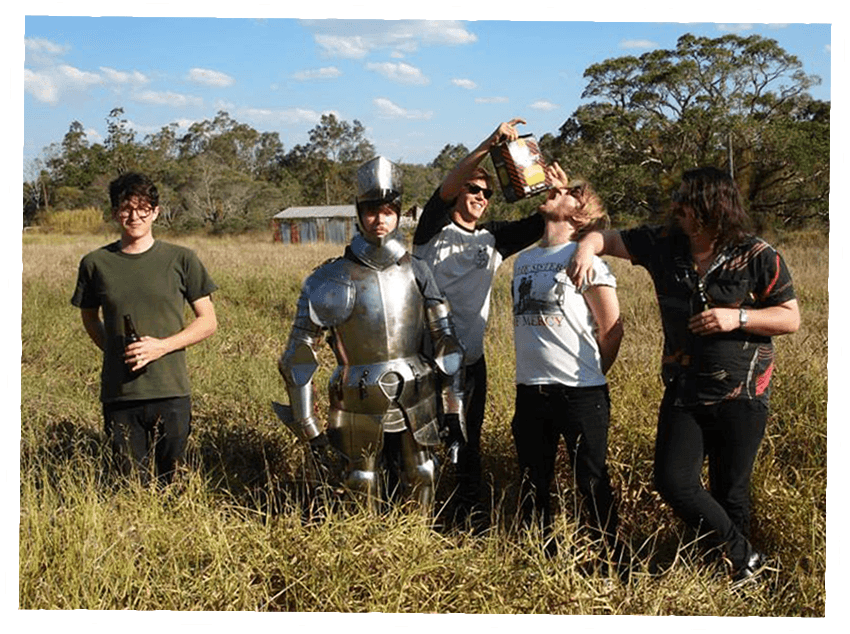 Band Photo with armour